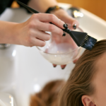 Bleaching of women's hair